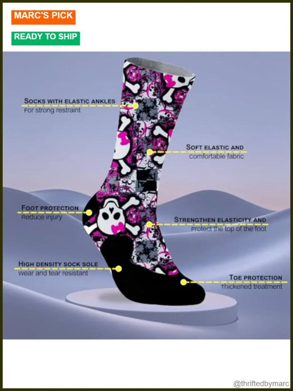 Funny Novelty Socks Crazy Patterned Graffiti Geometric Unisex Mid-Calf High